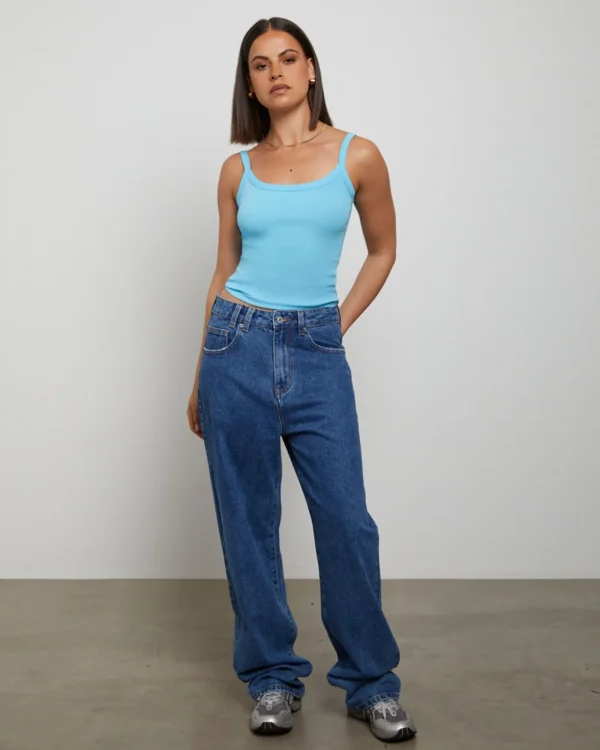 Online GENERAL PANTS CO. BASICS Tank Top In Azure Blue