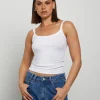 Discount GENERAL PANTS CO. BASICS Tank Top In White