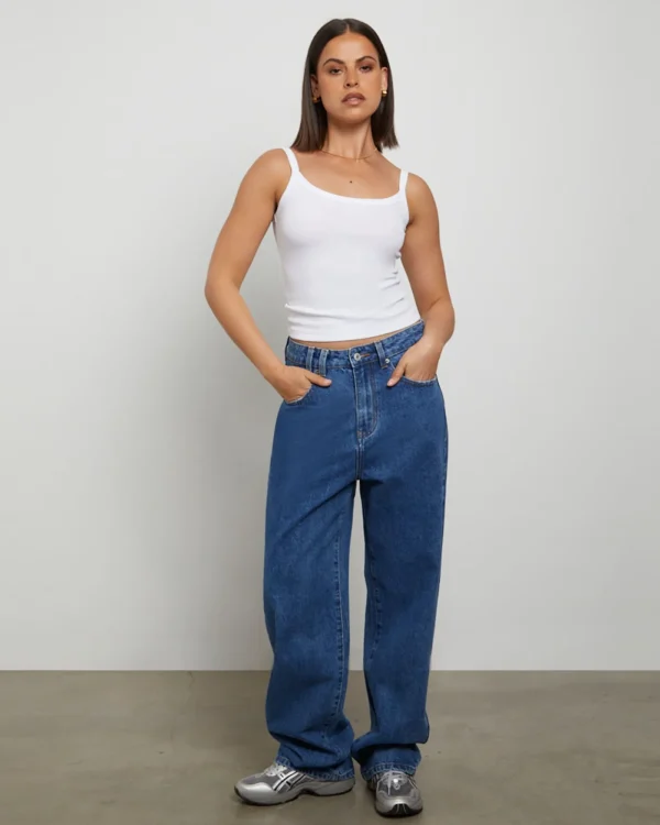 Discount GENERAL PANTS CO. BASICS Tank Top In White