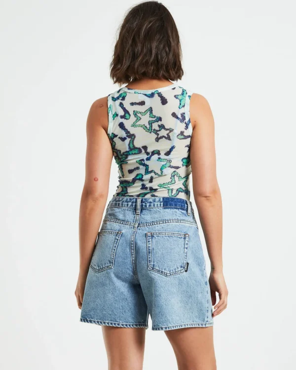Shop NEON HART Teagan Print Mesh Tank Top In Assorted