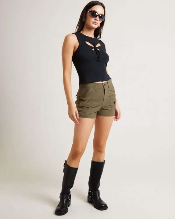 Fashion INSIGHT Tech Cargo Shorts In Khaki