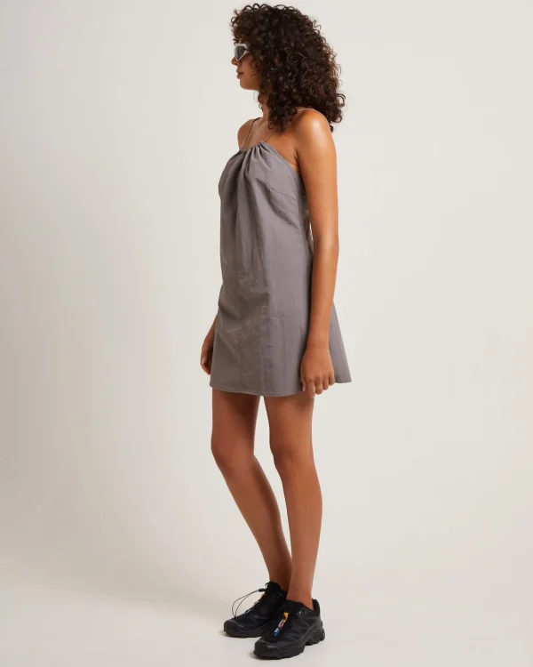 Outlet INSIGHT Tech Halter Neck Mini Dress In Peat