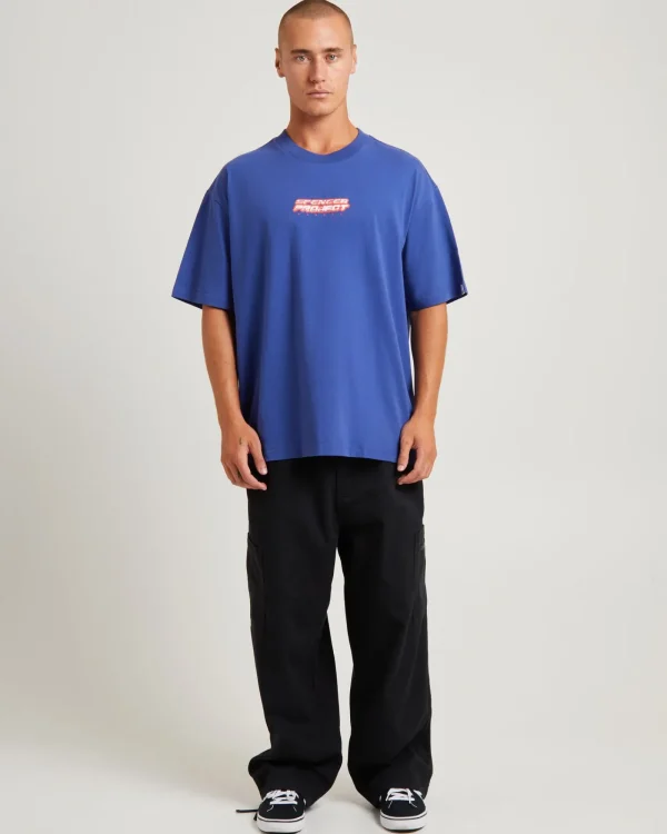 New SPENCER PROJECT Tech Short Sleeve T-Shirt Navy