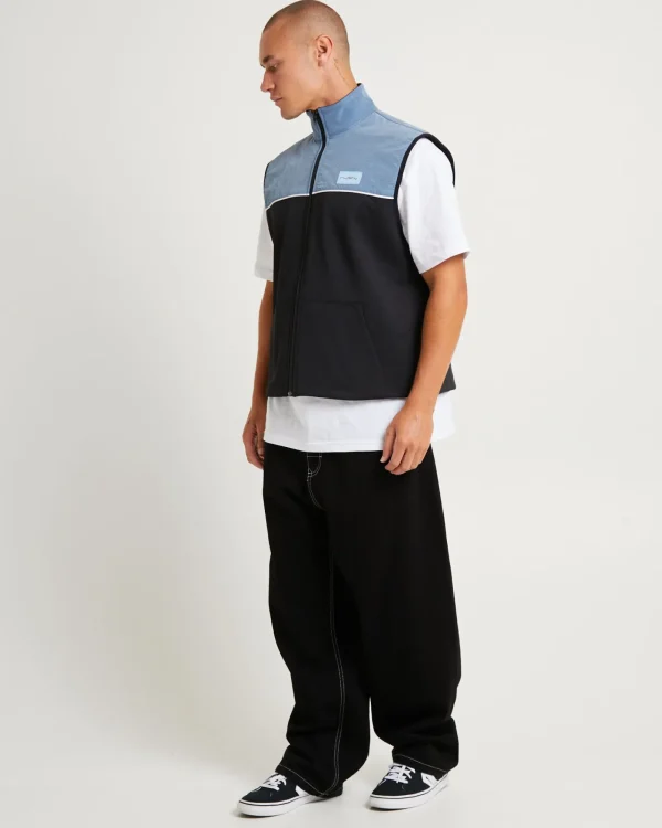 Store RUSTY Tekkers Unisex Fleece Vest Coal