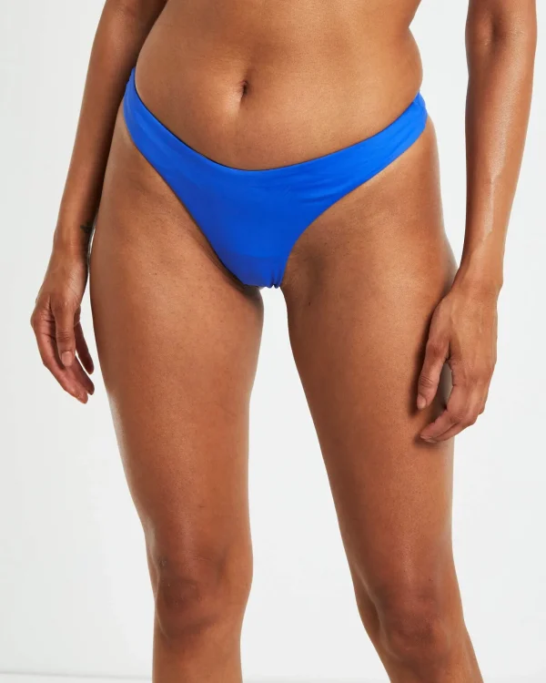 Sale SUBTITLED Thong Bikini Bottom In Cobalt