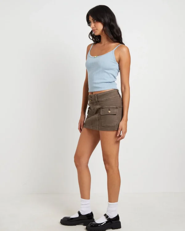 Fashion INSIGHT Thrills Pointelle Tank Top In Powder Blue