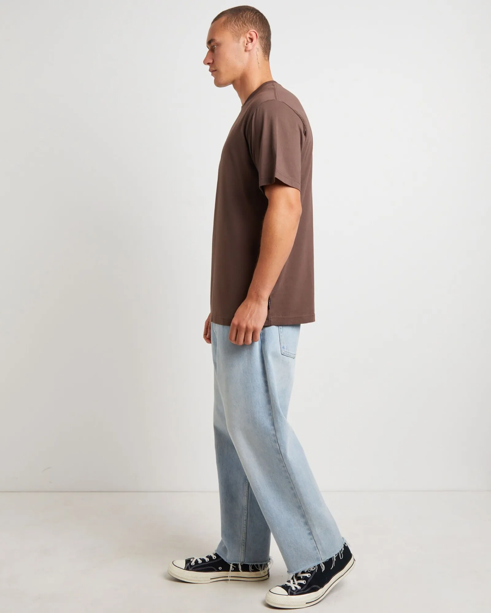 thrown_out_recycled_retro_3.webp Clearance AFENDS Thrown Out Recycled Retro Fit T-Shirt In Earth Brown
