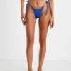 Outlet SUBTITLED Tie Side Skimpy Bikini Bottoms In Cobalt Blue