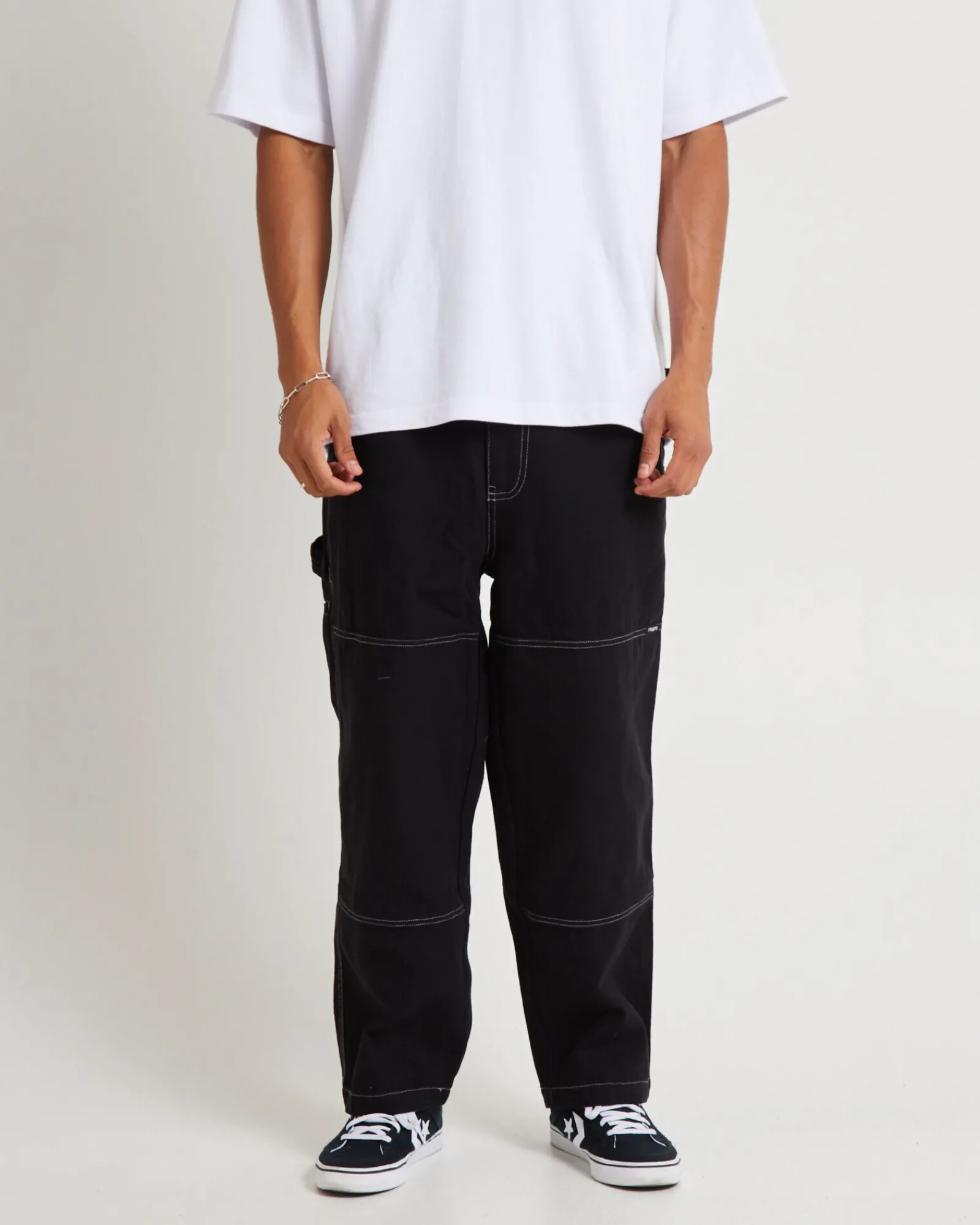 timer_canvas_double_knee__0.webp Hot INSIGHT Timer Canvas Double Knee Pants Brown