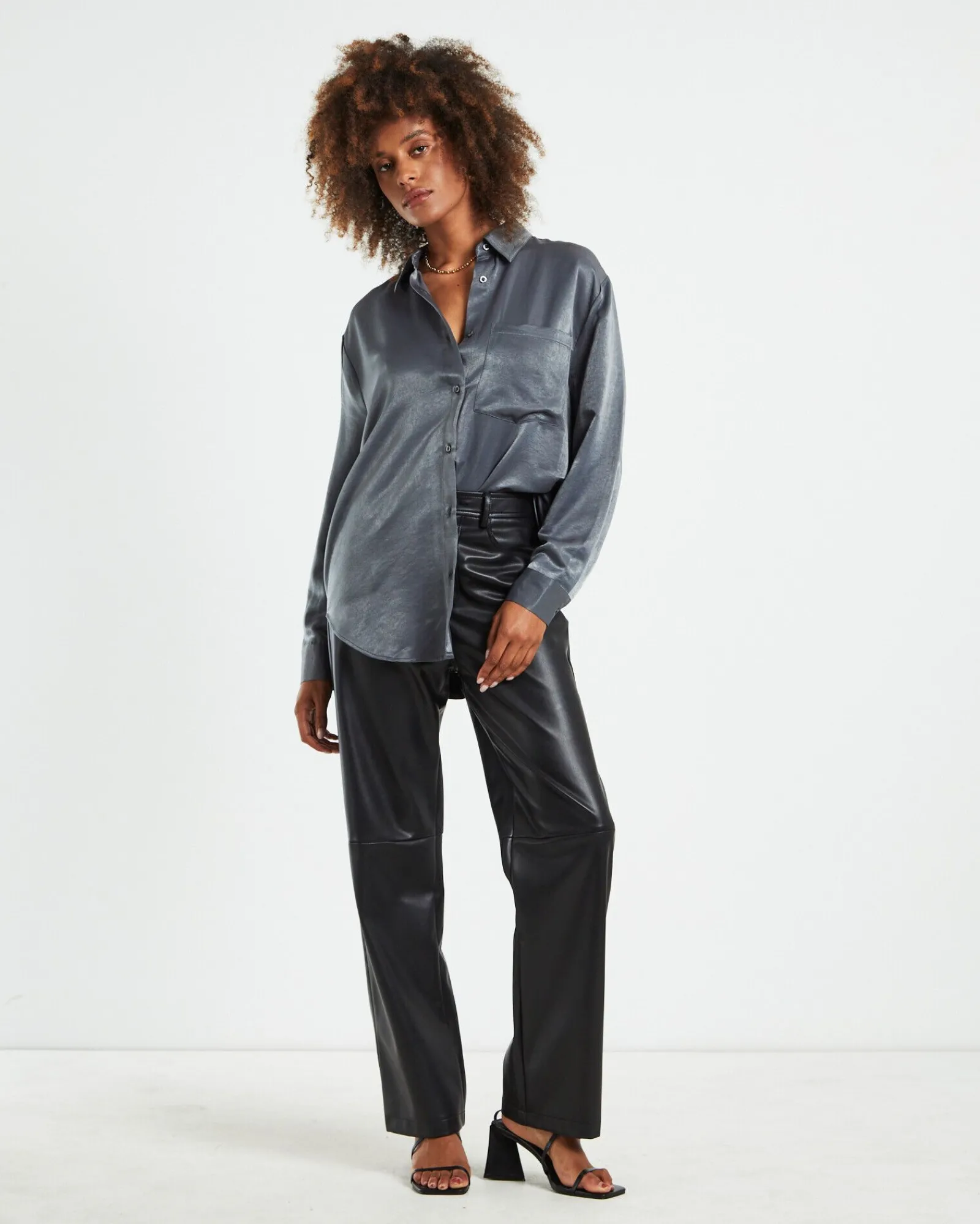 tina_silky_oversized_long_2.webp New ALICE IN THE EVE Tina Silky Oversized Long Sleeve Shirt Charcoal