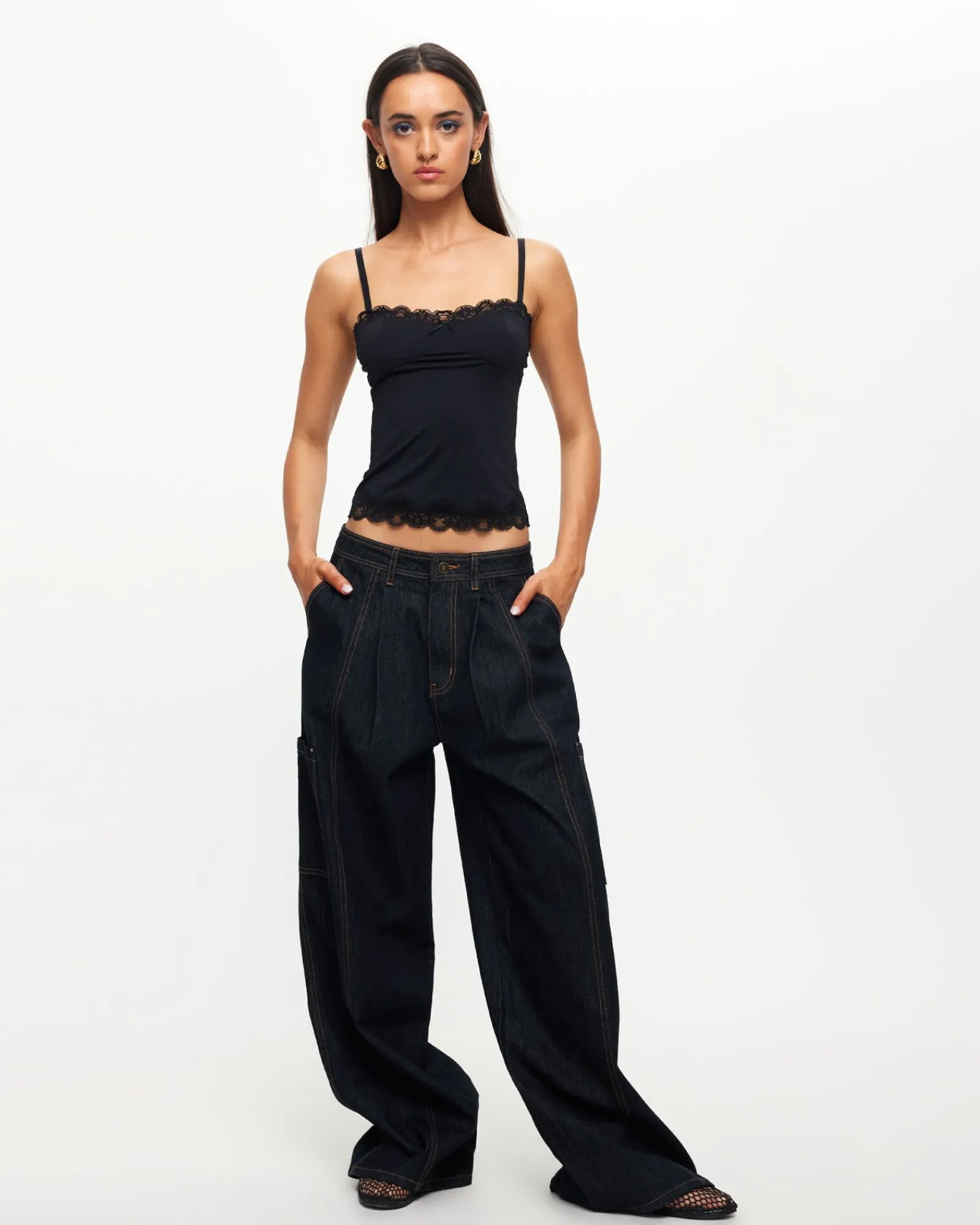 top_model_cami_in_black_2.webp Fashion LIONESS Top Model Cami In Black