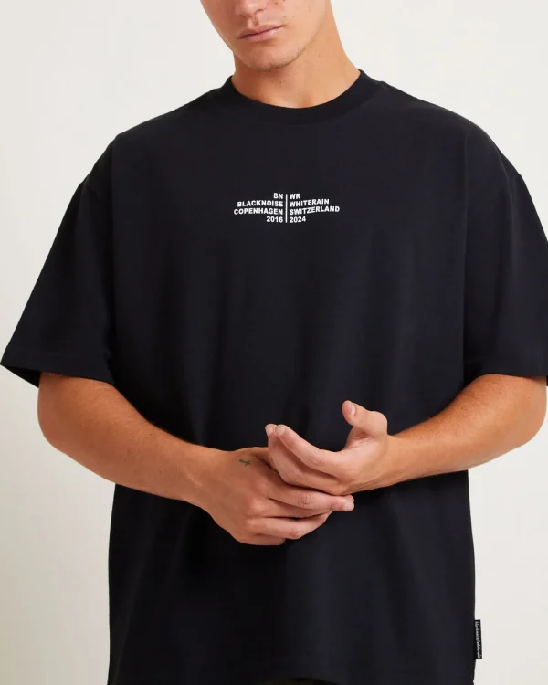 Hot BLACK NOISE WHITE RAIN Tour Short Sleeve T-Shirt In White
