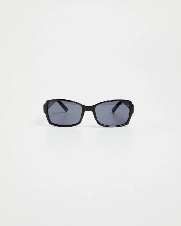 Shop LE SPECS Trance Sunglasses Black/Smoke