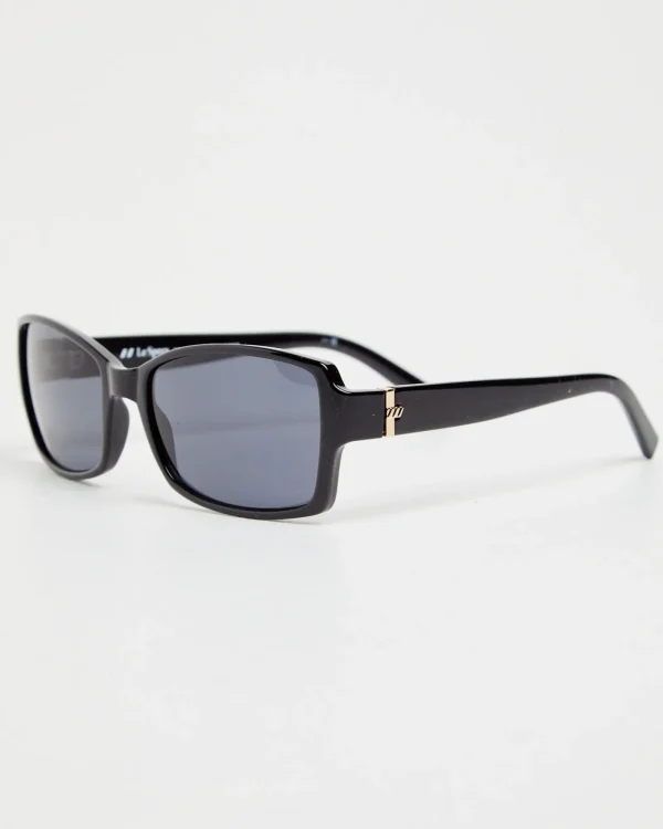 Shop LE SPECS Trance Sunglasses Black/Smoke