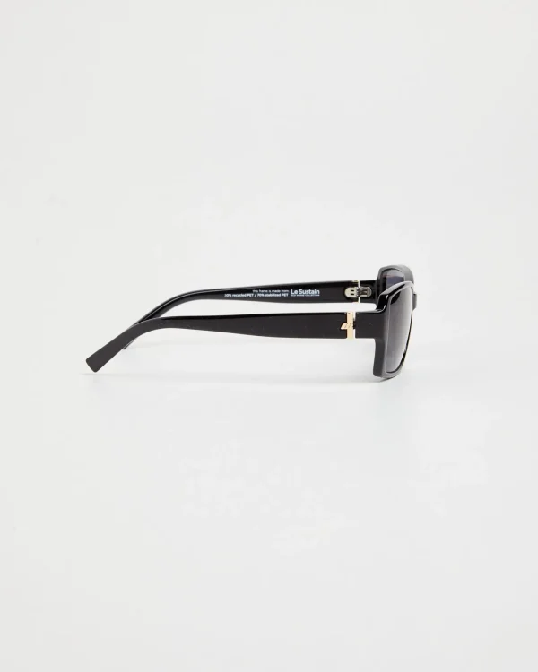 Shop LE SPECS Trance Sunglasses Black/Smoke