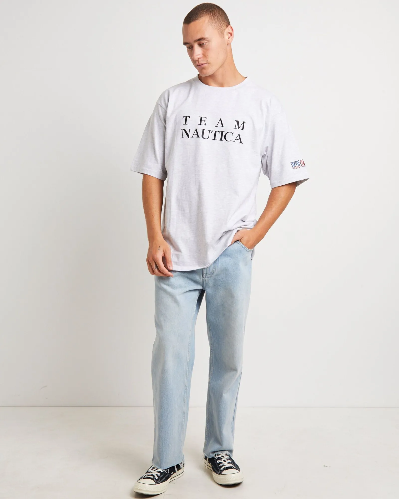 trela_short_sleeve_tshirt_2.webp Hot NAUTICA Trela Short Sleeve T-Shirt In Ice Marle Grey