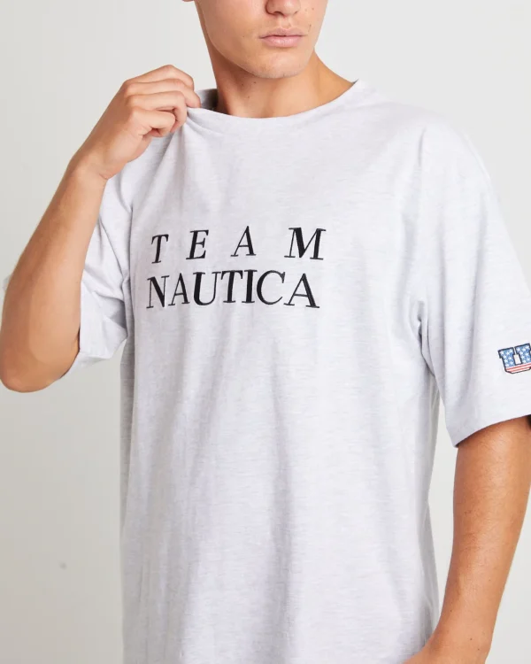 Hot NAUTICA Trela Short Sleeve T-Shirt In Ice Marle Grey
