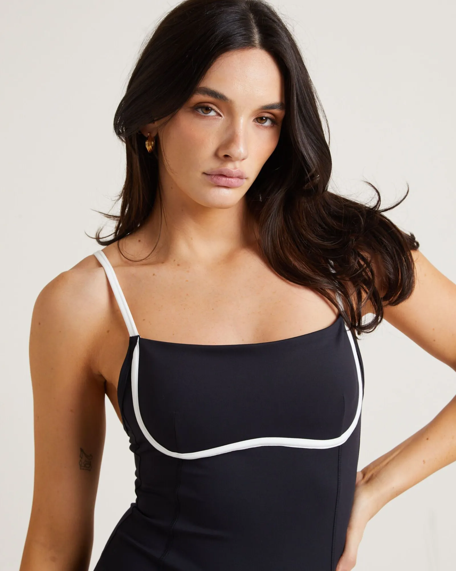 underbust_contrast_unitar_4.webp Best SUBTITLED SPORTS CLUB Underbust Contrast Unitard In Black/White