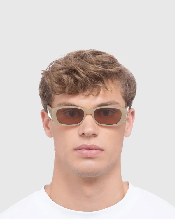Outlet LE SPECS Unreal Sunglasses Latte/Light Brown