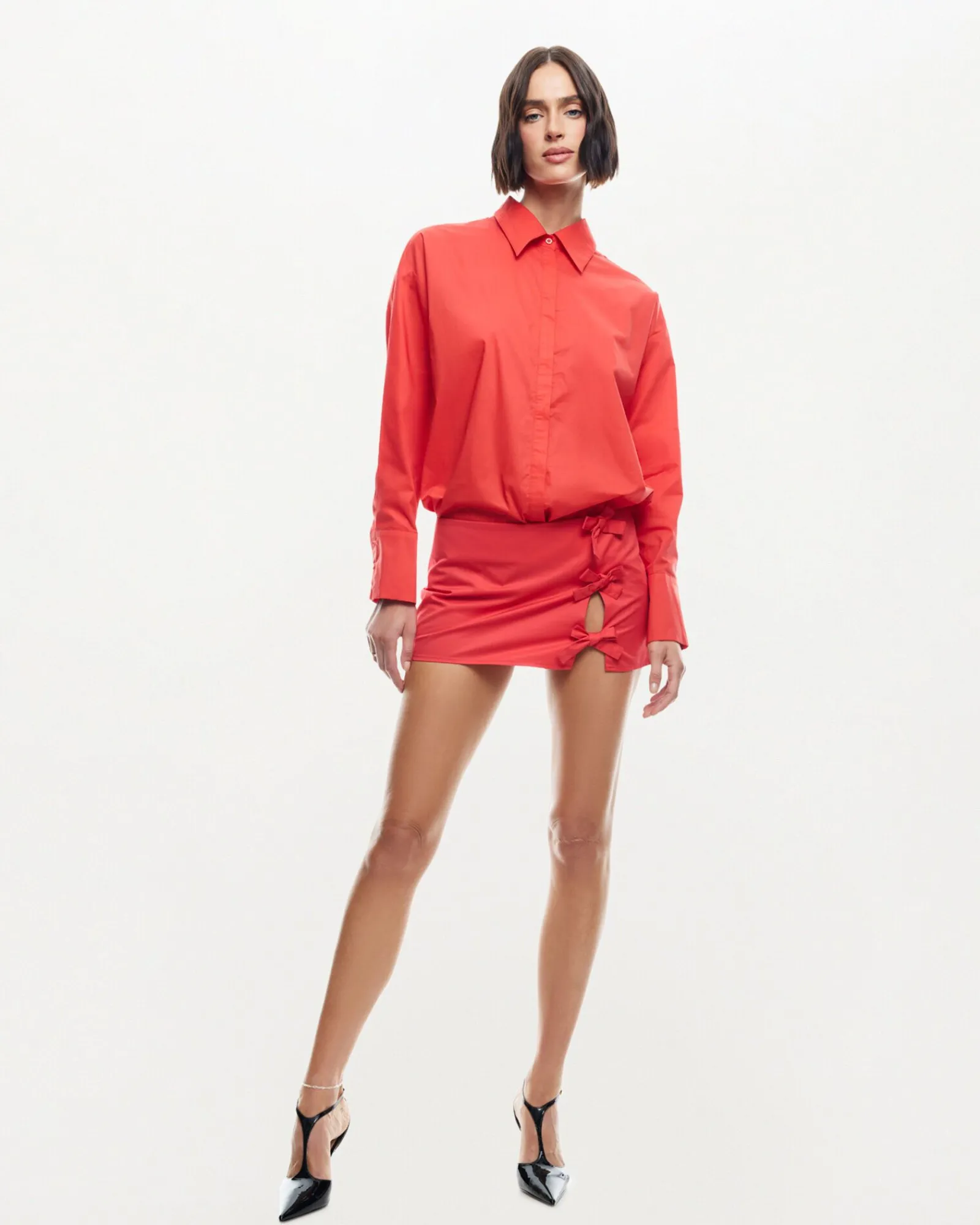 valentino_tie_long_sleeve_2.webp Flash Sale LIONESS Valentino Tie Long Sleeve Shirt Crimson Red