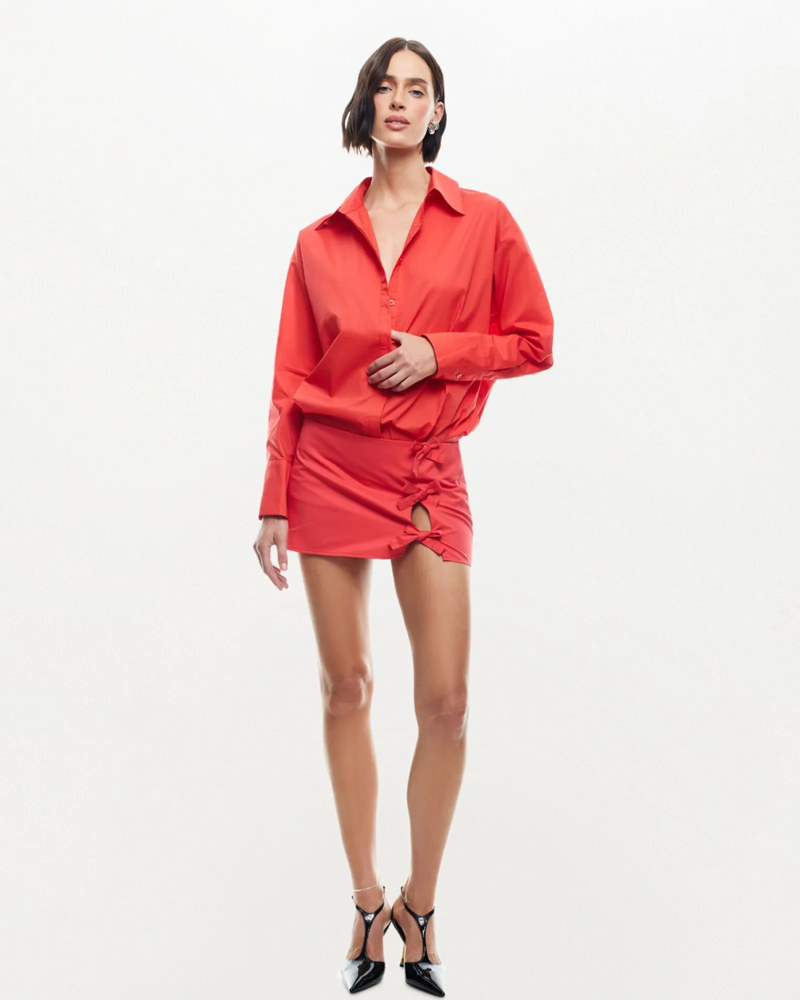 valentino_tie_long_sleeve_4.webp Flash Sale LIONESS Valentino Tie Long Sleeve Shirt Crimson Red
