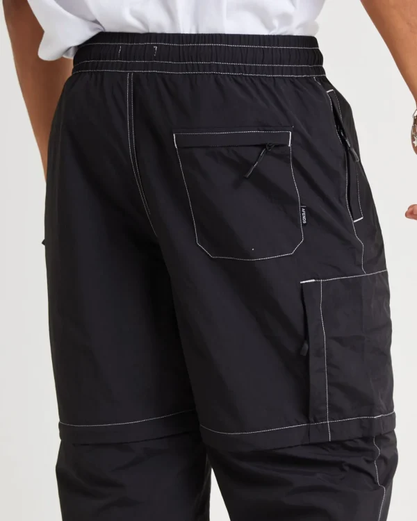 Cheap AFENDS Valley Recycled Zip Off Spray Pants Black