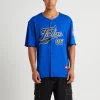 Discount FUBU Varsity Baseball Jersey Blue