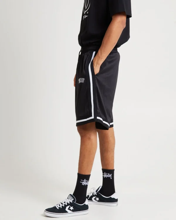 Cheap FUBU Varsity Mesh Shorts Black/White