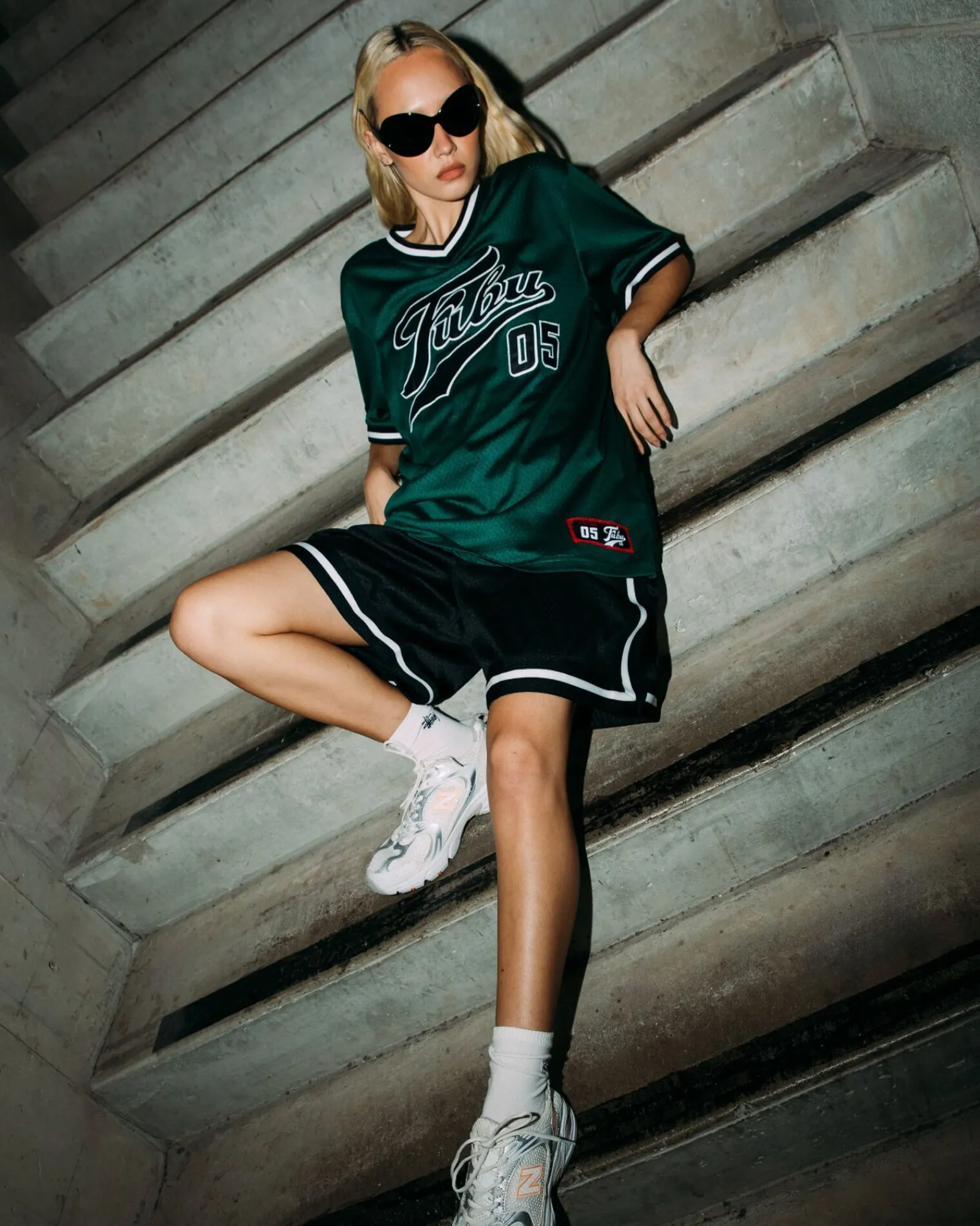 varsity_mesh_tshirt_dark__0.webp Best Sale FUBU Varsity Mesh T-Shirt Dark Green