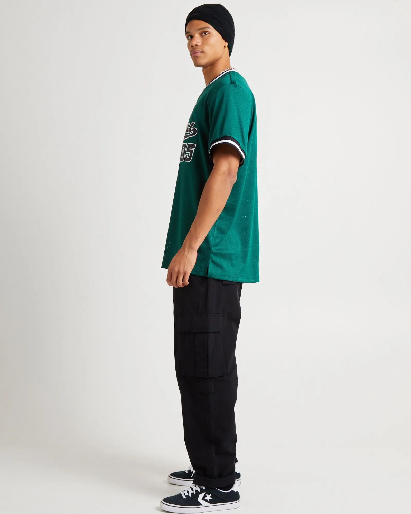 varsity_mesh_tshirt_dark__3.webp Best Sale FUBU Varsity Mesh T-Shirt Dark Green