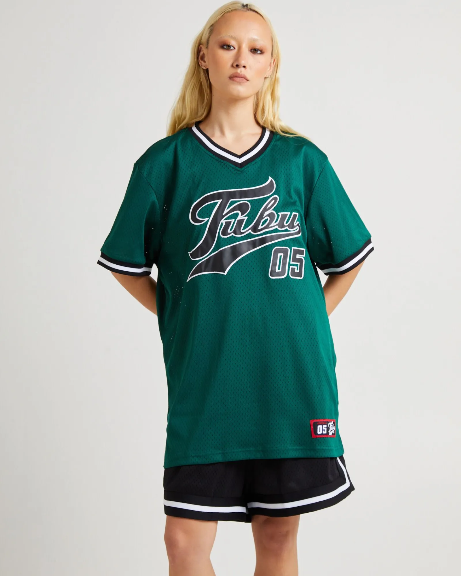 varsity_mesh_tshirt_dark__4.webp Best Sale FUBU Varsity Mesh T-Shirt Dark Green