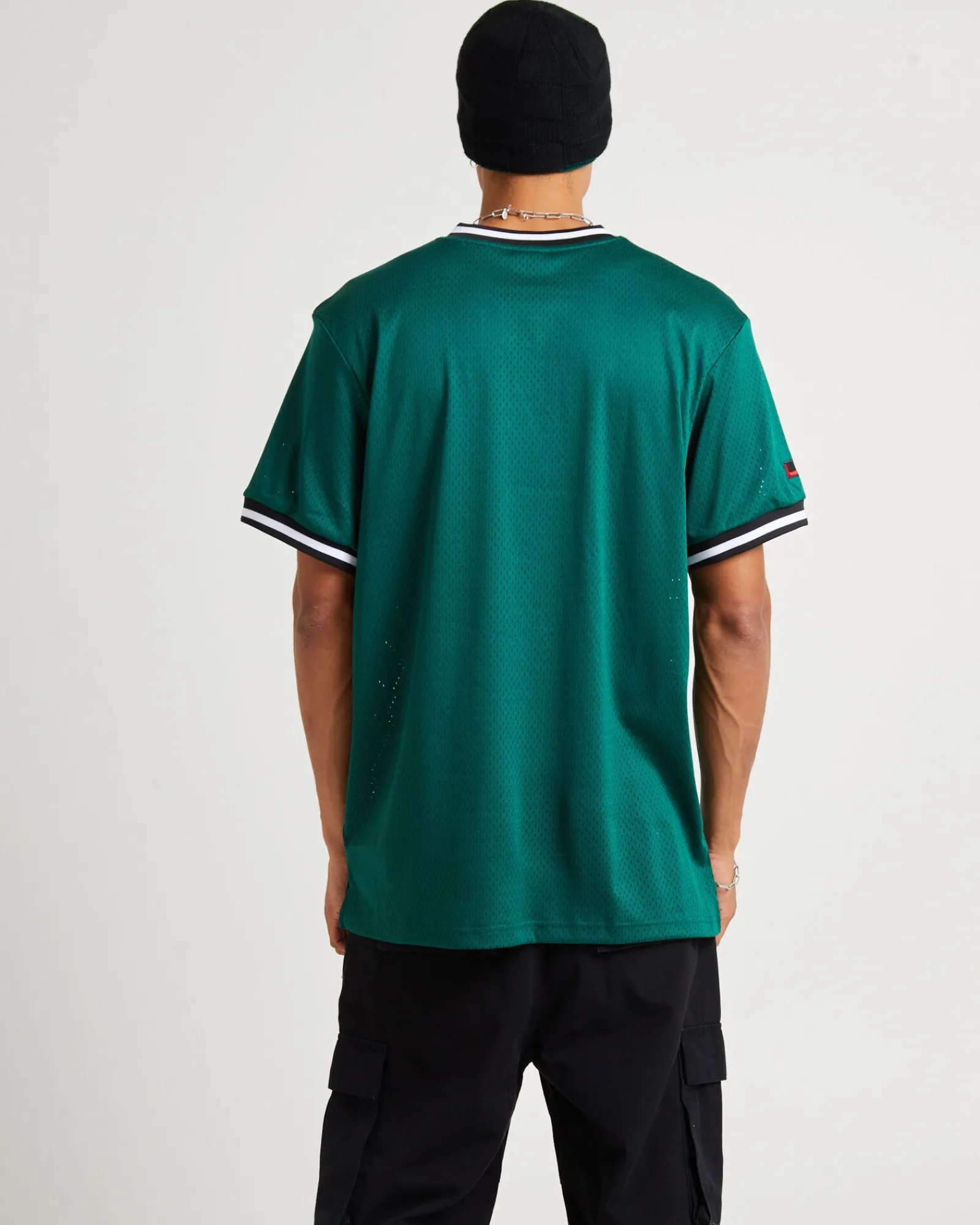 varsity_mesh_tshirt_dark__5.webp Best Sale FUBU Varsity Mesh T-Shirt Dark Green