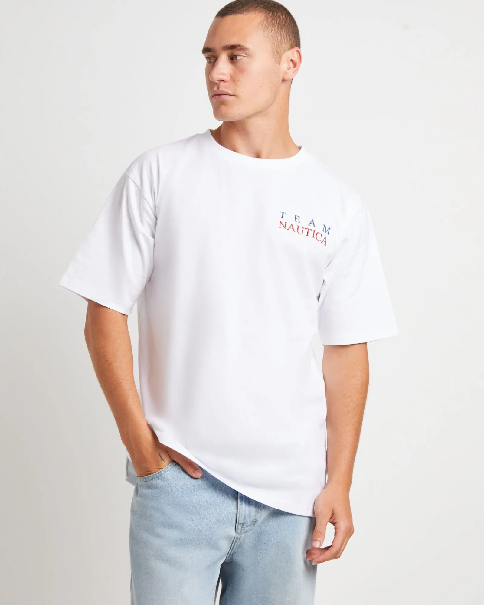 verstappen_short_sleeve_t_1.webp Best Sale NAUTICA Verstappen Short Sleeve T-Shirt In White