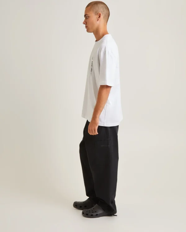 New CALVIN KLEIN Vertical Institutional Short Sleeve T-Shirt