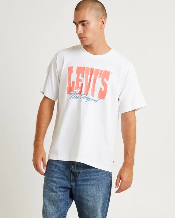 Outlet LEVIS Vintage Fit Graphic T-Shirt White