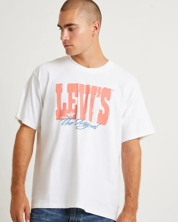 Outlet LEVIS Vintage Fit Graphic T-Shirt White