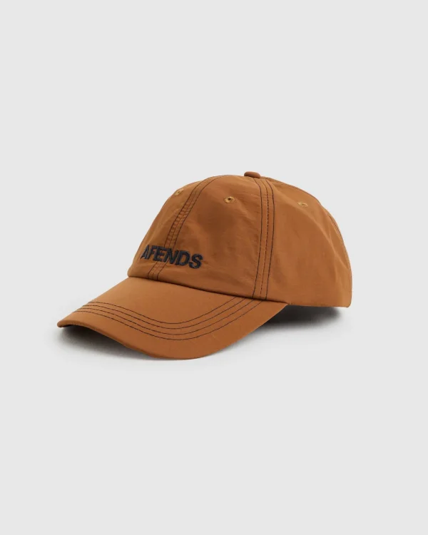 Online AFENDS Vinyl Recycled Six Panel Cap In Toffee