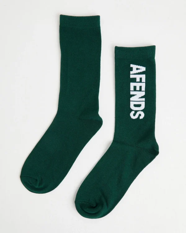 Hot AFENDS Vinyl Recycled Socks 2 Pack - Toffee/Emerald