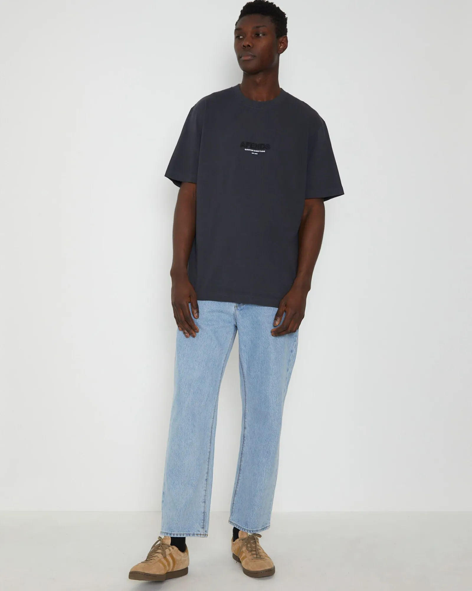 vinyl_retro_fit_short_sle_2-1.webp Hot AFENDS Vinyl Retro Fit Short Sleeve T-Shirt In Charcoal Grey