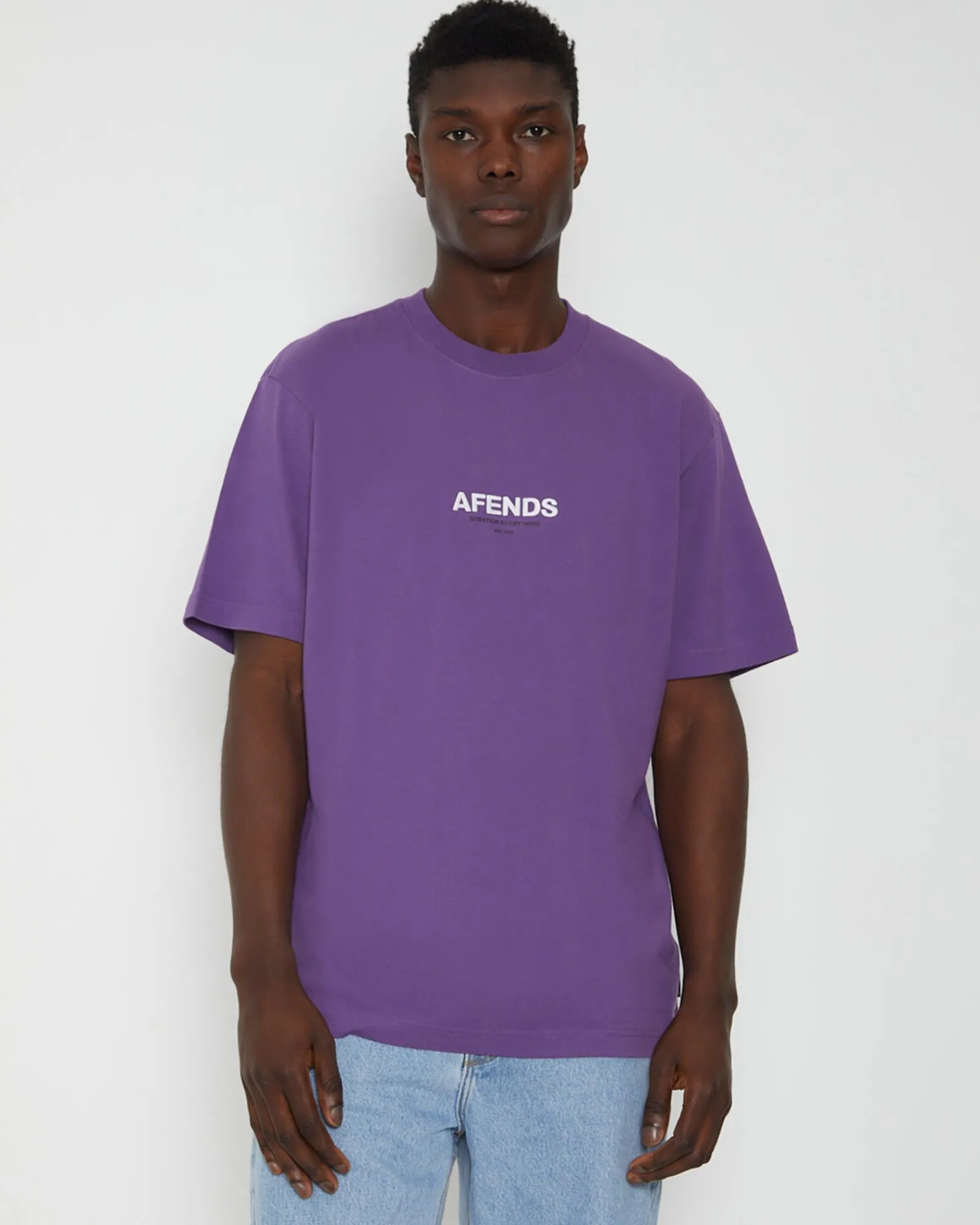 vinyl_retro_fit_short_sle_4.webp Discount AFENDS Vinyl Retro Fit Short Sleeve T-Shirt In Faded Purple