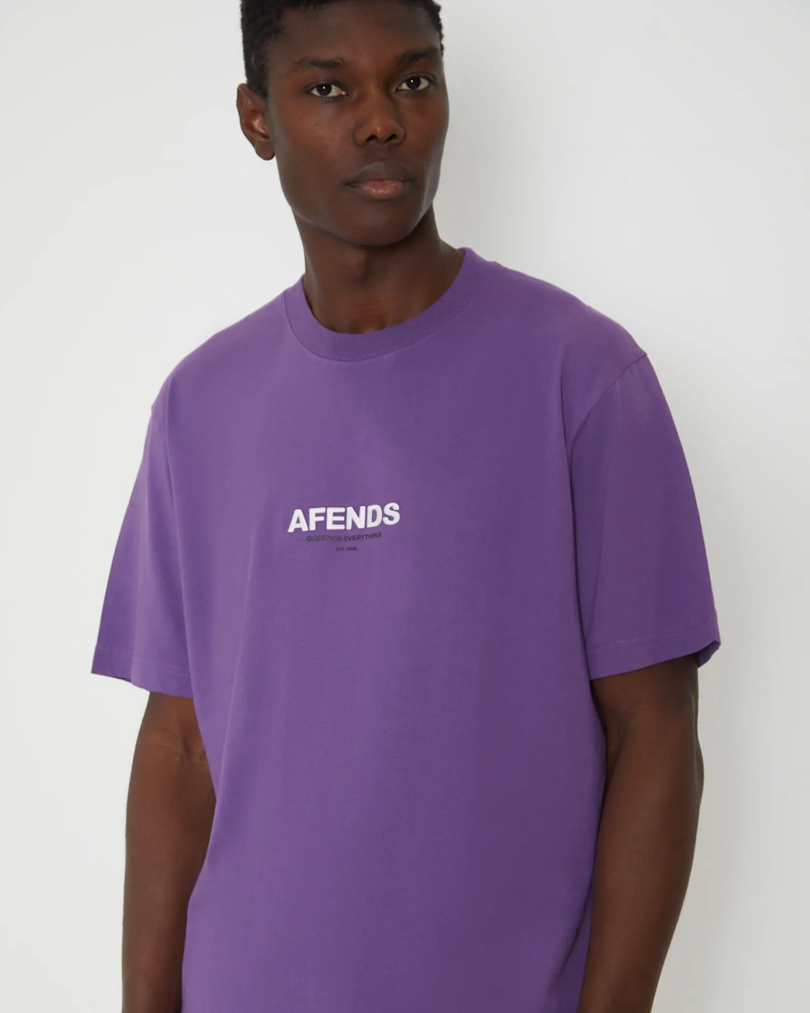 vinyl_retro_fit_short_sle_5.webp Discount AFENDS Vinyl Retro Fit Short Sleeve T-Shirt In Faded Purple