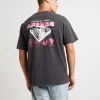 Shop AFENDS Volcanic Times Recycled Retro Fit T-Shirt In Stone Black