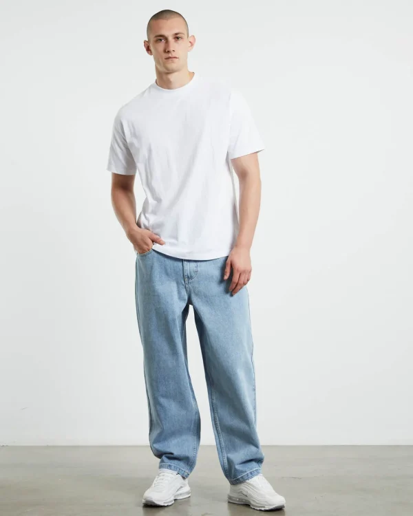 Shop SPENCER PROJECT Wide Boy Jeans 90'S Light Blue