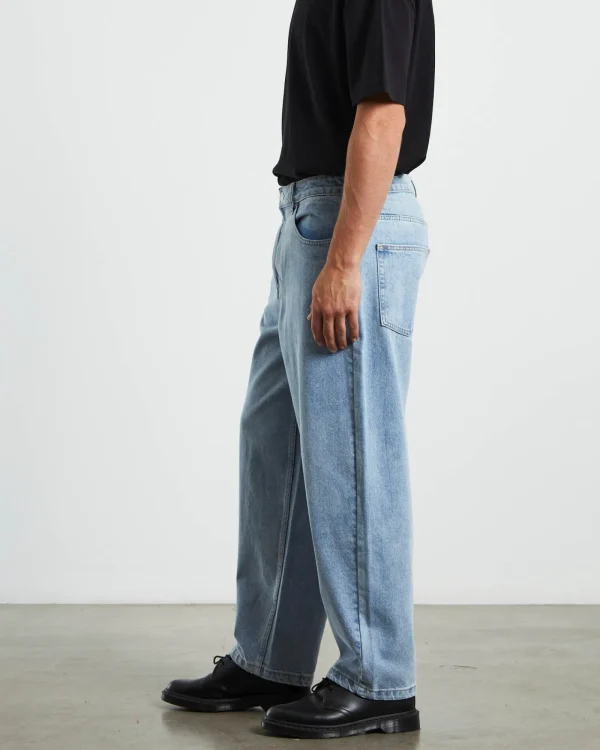 Shop SPENCER PROJECT Wide Boy Jeans 90'S Light Blue