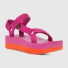 Store TEVA Women'S Flatform Universal Sandals In Rose/Violet/Orange
