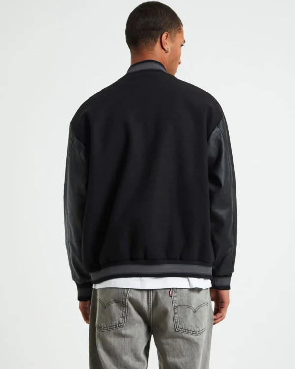 Clearance SPENCER PROJECT World Series Letterman Jacket Black