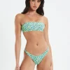 Online INSIGHT Zaley Heart Leopard Bandeau Bikini Green