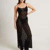 New ALICE IN THE EVE Zayla Daisy Lace Maxi Dress In Black